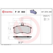 BREMBO Bremsklötze VA | LADA Granta, Kalina, Priora 08 | P 41 003