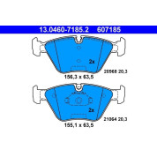 Bremsbelagsatz Bmw S. 3 (E36) 3.0-3.2 94-07/Z4 3.2 06-09 | 13.0460-7185.2