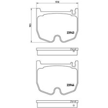 BREMBO Bremsklötze VA | MERCEDES E, S-Klasse 02-13 | P 50 062