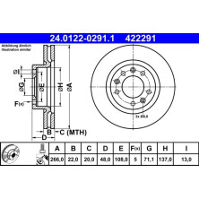 Bremsscheibe | 24.0122-0291.1