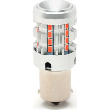 LED Metalsockel P21W Ba15s 26x 3030 SMD Orange 100 % Canbus Inside | 24567-1