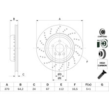 Bremsscheibe HA li | BMW 5, 6, 7 16 | 0 986 479 G12