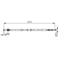 Handbremsseil re | FIAT Panda 4x4 04 | 1987477970