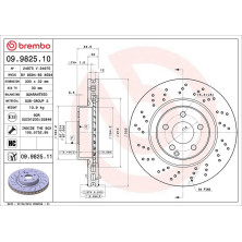 15 481 073 Bremsscheibe VA | MERCEDES R230 01 | 09.9825.11