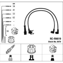 RC-RN619 NGK | Zündkabelsatz | RENAULT 18 Varianble 83-86 | 8470