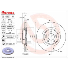 Bremsscheibe VA | HYUNDAI Santa Fe 12 | 09.E237.11