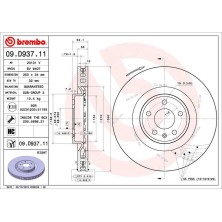 Bremsscheibe VA re | PORSCHE | 09.D937.11