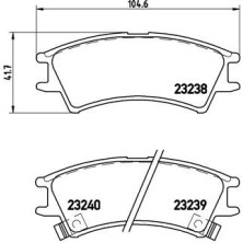 BREMBO Bremsklötze VA | HYUNDAI Atos 97 | P 30 011