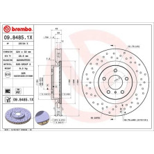 Bremsscheibe VA Xtra | NISSAN 350Z 02-09 | 09.8485.1X