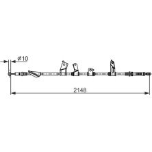 Handbremsseil | HONDA Civic 8 05 | 1987482914