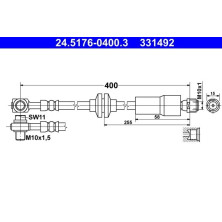 Bremsschlauch | 24.5176-0400.3