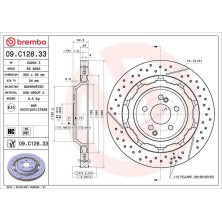 Bremsscheibe HA | MERCEDES C,E,S-Klasse,AMG 11 | 09.C128.33