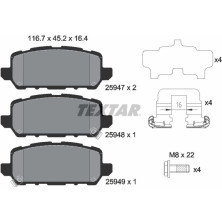 Bremsbelagsatz Honda T. Hr-V 1.5/1.6 I-Dtec 15 | 2594701