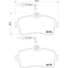 BREMBO Bremsklötze VA | PEUGEOT 407 04 | P 61 109