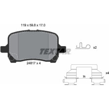 Bremsbelagsatz Chevrolet P. Hhr/Malibu 2.0-3.6 05 | 2481701