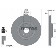 Bremsscheibe Db P. X164 Gl-Klasse 450/500 375Mm | 92176603