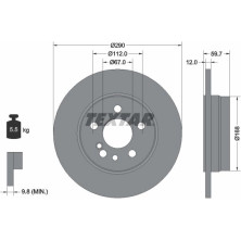 Bremsscheibe Db T. W140 280 | 92056900