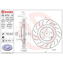 15 481 078 Bremsscheibe VA | MERCEDES W203,R171 01 | 09.A731.11