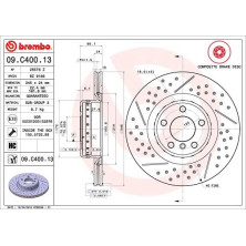 11 482 091 Bremsscheibe HA | BMW 1er, 2er, 3er, 4er 12 | 09.C400.13