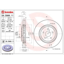 Bremsscheibe VA | LEXUS RX 15 | 09.D988.11