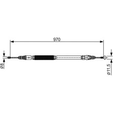 Handbremsseil re | CITROEN DS5,PEUGEOT 3008,5008 13 | 1987482429