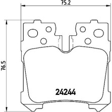 BREMBO Bremsklötze HA | LEXUS LS 06 | P 83 076