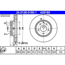 Bremsscheibe | 24.0128-0180.1