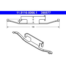 Feder, Bremssattel | 11.8116-0066.1