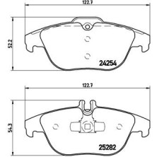 BREMBO Bremsklötze HA | MERCEDES W204/X204 07 | P 50 104