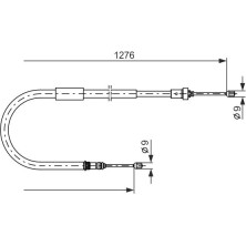 Handbremsseil li | RENAULT Modus 04 | 1987477938