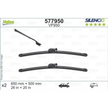 VALEO Silencio Flat Blade Set | Flachbalkenwischer | 577950