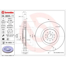 41 481 027 Bremsscheibe VA | ALFA 147 GTA 03 | 09.8933.11