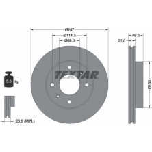 Bremsscheibe Nissan P. Primera | 92056300