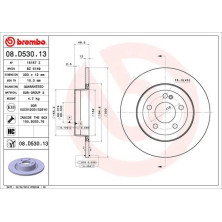 15 482 095 Bremsscheibe HA Co-Cast | MERCEDES C-Klasse 13 | 08.D530.13