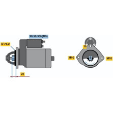 Starter | BMW,OPEL | 0 986 019 980