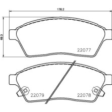 BREMBO Bremsklötze VA | CADILLAC SRX 02 | P 09 009