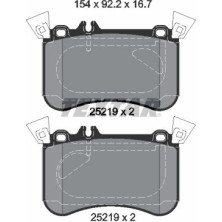 Bremsbelagsatz Db P. W176/X156 2.0 4Matic 13 | 2521905