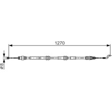 Handbremsseil | VW T5 03 | 1987482014