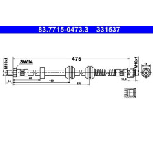 Bremsschlauch | 83.7715-0473.3