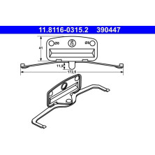 Feder, Bremssattel | 11.8116-0315.2