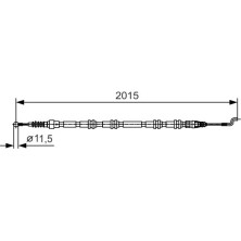 Handbremsseil | VW T5 (langer Radst.) 04 | 1987482017