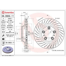 Bremsscheibe VA li | PORSCHE | 09.D932.11