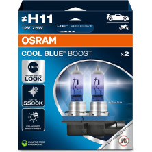 Osram | H11 12V 75W PGJ19-2 COOL BLUE BOOST 5500K 2St. - (NO ECE) | 62211CBB-2HB