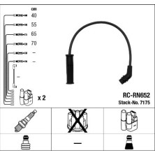 RC-RN652 NGK | Zündkabelsatz | RENAULT Megane I 96-99 | 7175