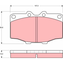 Bremsbelagsatz Toyota P. Landcr | GDB352