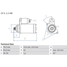 Starter | AUDI,SEAT,SKODA,VW | 0 986 020 230