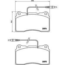 BREMBO Bremsklötze VA | PEUGEOT,FIAT,CITR,LANCIA 00 | P 23 082