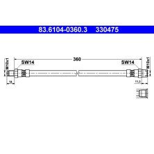 Bremsschlauch | 83.6104-0360.3