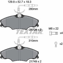 Bremsbelagsatz Peugeot S. 406 95-Ko A 14 | 2172402