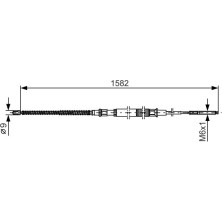 Handbremsseil | VW Golf 93 | 1987482124